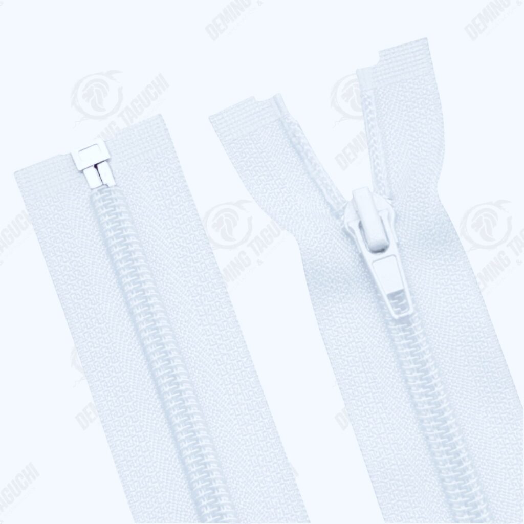 Cierre / cremallera nylon de medidas importado BLANCO 70cm #5 – ideal para casacas