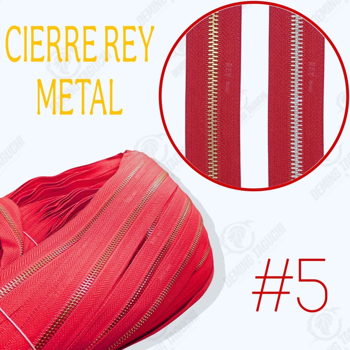 Cierre Metal Nacional (Rey) ROJO #5 (cod 325) Rojo Rubí , Cierre Metal Para Carteras, Cierre Metal Resistente, Cierre Metal Buena Calidad, Cierre Metal Por Rollo Y Metros, Cierre Metal Buen Precio, Cierre Metal Varios Colores, Cierre Metálico Para Marroquinería, Cierre Metálico Rollo Rojo Rubí, Cremallera Metálica Rojo, Cierre Metálico Para Carteras Y Bolsos.