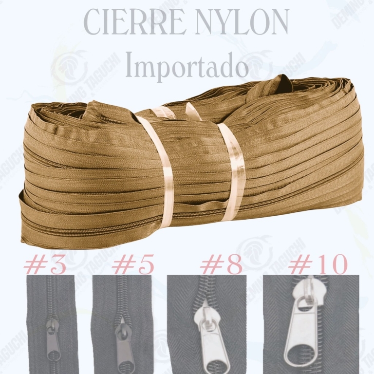 Cierre / Cremallera Nylon Importado COYOTE – Grosores #5 #8 #10 ...