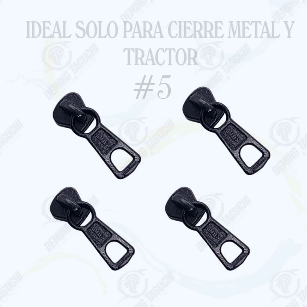 Deslizadores / Llaves Rey Metal o Tractor NEGRO #5 Modelo Clasico | Confección de Mochilas, Morrales, Carteras, Bolsos, Estuches y Accesorios Textiles