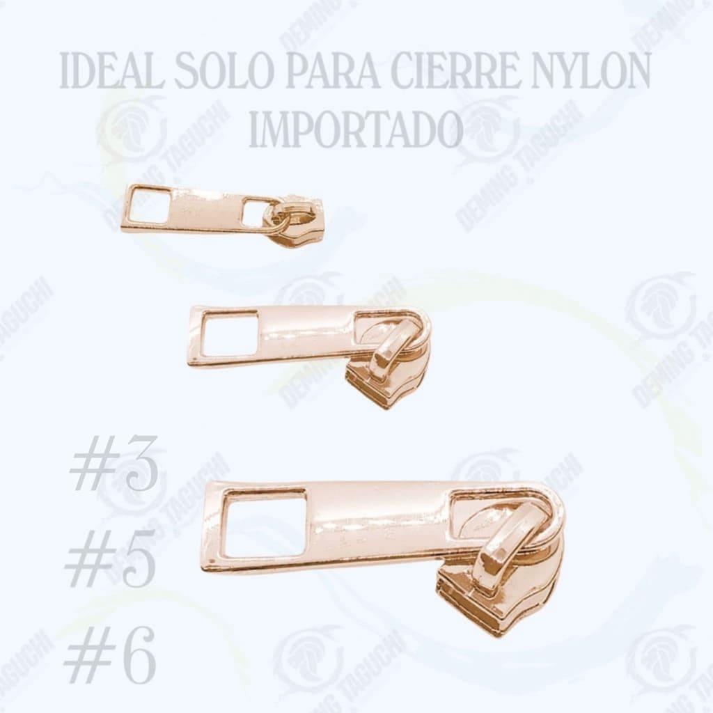 Deslizadores / Llaves Importado Nylon DORADO GOLFI #3 #5 #6 Modelo Cuadrado | Confección de Mochilas, Morrales, Carteras, Bolsos, Estuches y Accesorios Textiles