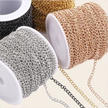 Cadenas metálicas para bolsos y carteras, resistentes y decorativas para asas, correas y accesorios.