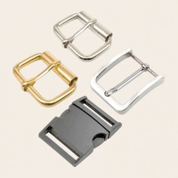 Hebillas metálicas de rodillo, tip top y hebillas para correas de vestir, cinturones, correas y bolsos, resistentes y de ajuste seguro.