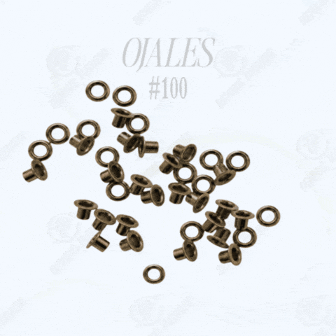 Ojales / Ojalillos Metálicos BRONCE | 100, 130, 140, 22, 24, 28, 30 – Ideales para Costura, Confección, Malla Rachel, Mochilas, Carteras, Bolsos, Calzado, Accesorios y Manualidades