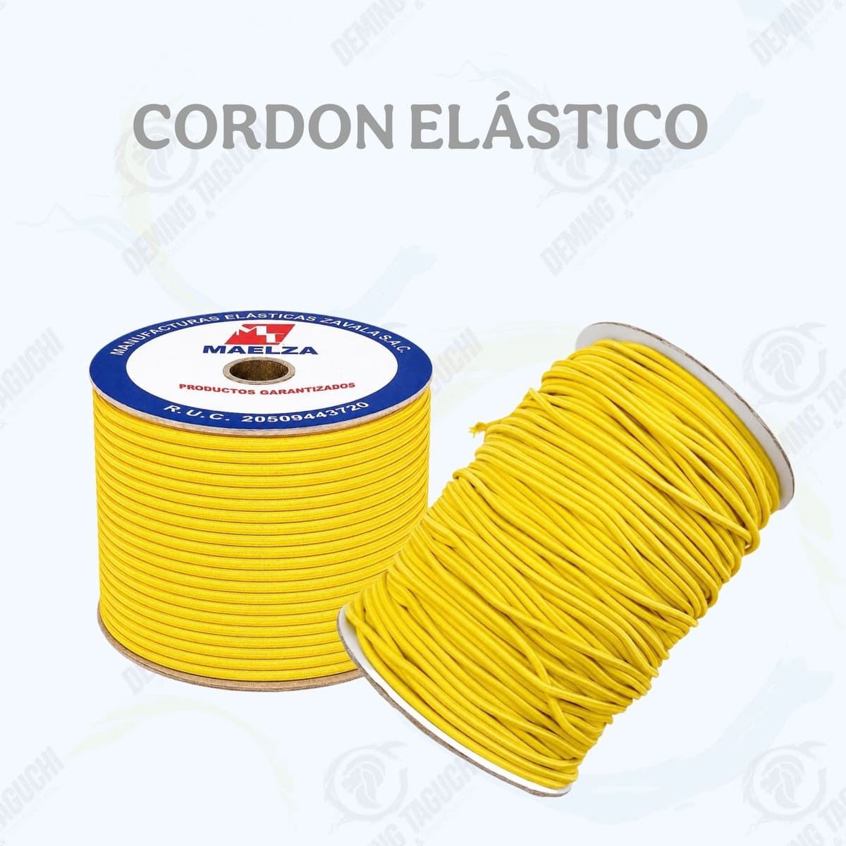 Cordón Elástico Redondo AMARILLO 2 mm y 3 mm | Elástico para Pilis, Moñeras, Ropa, Confección, Mochilas, Bolsos, Calzado, Manualidades y Accesorios