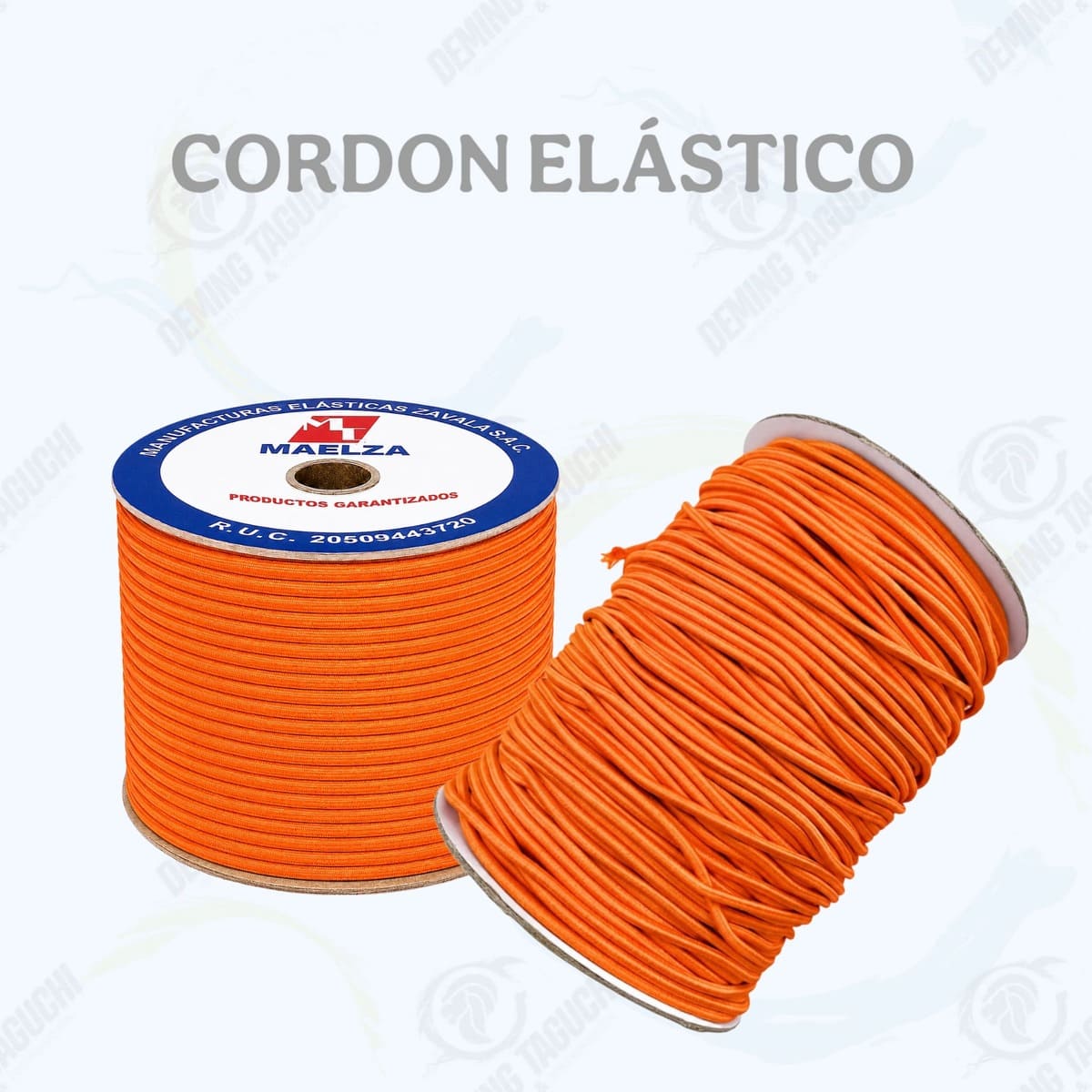 Cordón Elástico Redondo ANARANJADO 2 mm y 3 mm | Elástico para Pilis, Moñeras, Ropa, Confección, Mochilas, Bolsos, Calzado, Manualidades y Accesorios