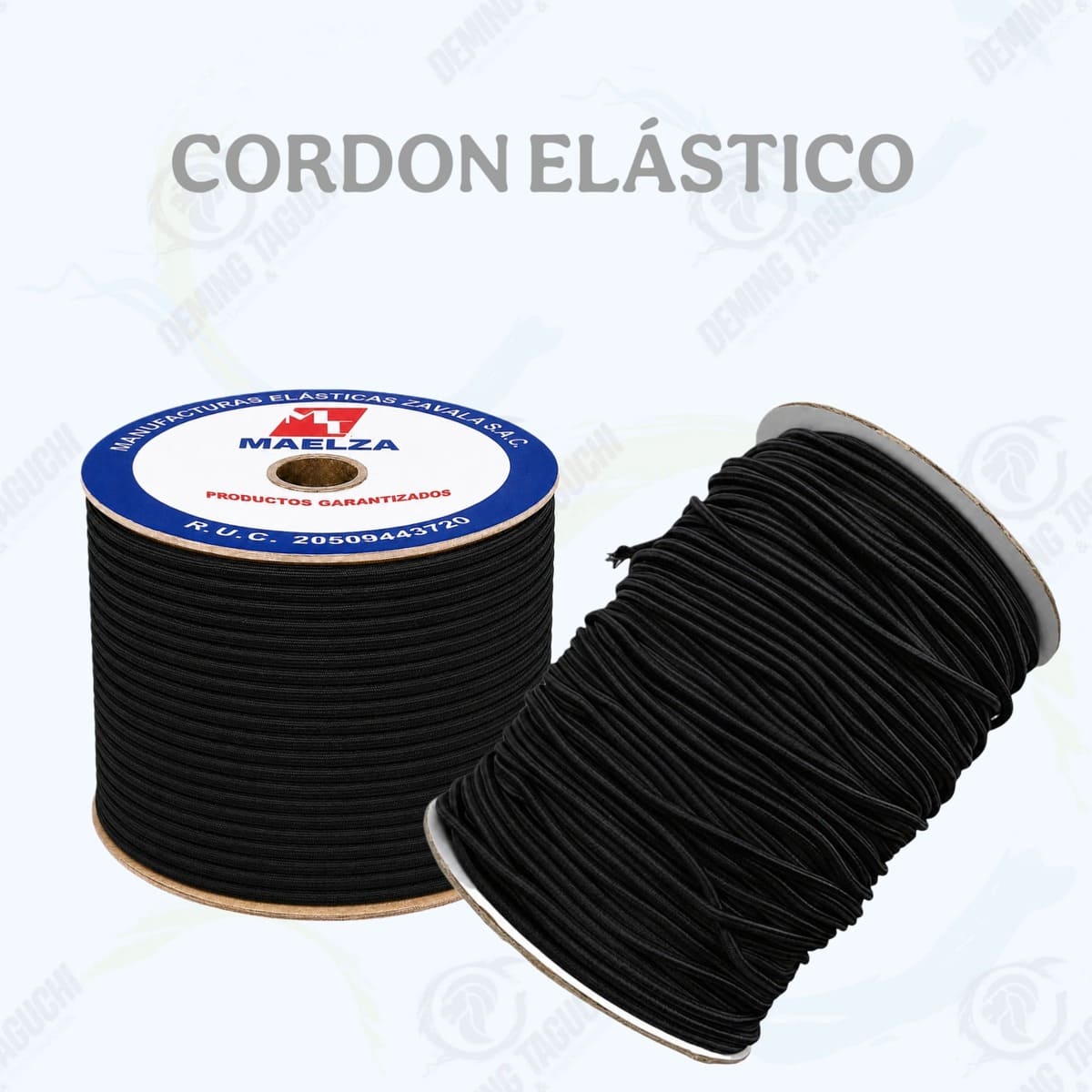 Cordón Elástico Redondo NEGRO 2 mm y 3 mm | Elástico para Pilis, Moñeras, Ropa, Confección, Mochilas, Bolsos, Calzado, Manualidades y Accesorios