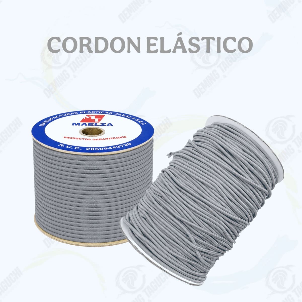 Cordón Elástico Redondo PLOMO RATA 2 mm y 3 mm | Elástico para Pilis, Moñeras, Ropa, Confección, Mochilas, Bolsos, Calzado, Manualidades y Accesorios