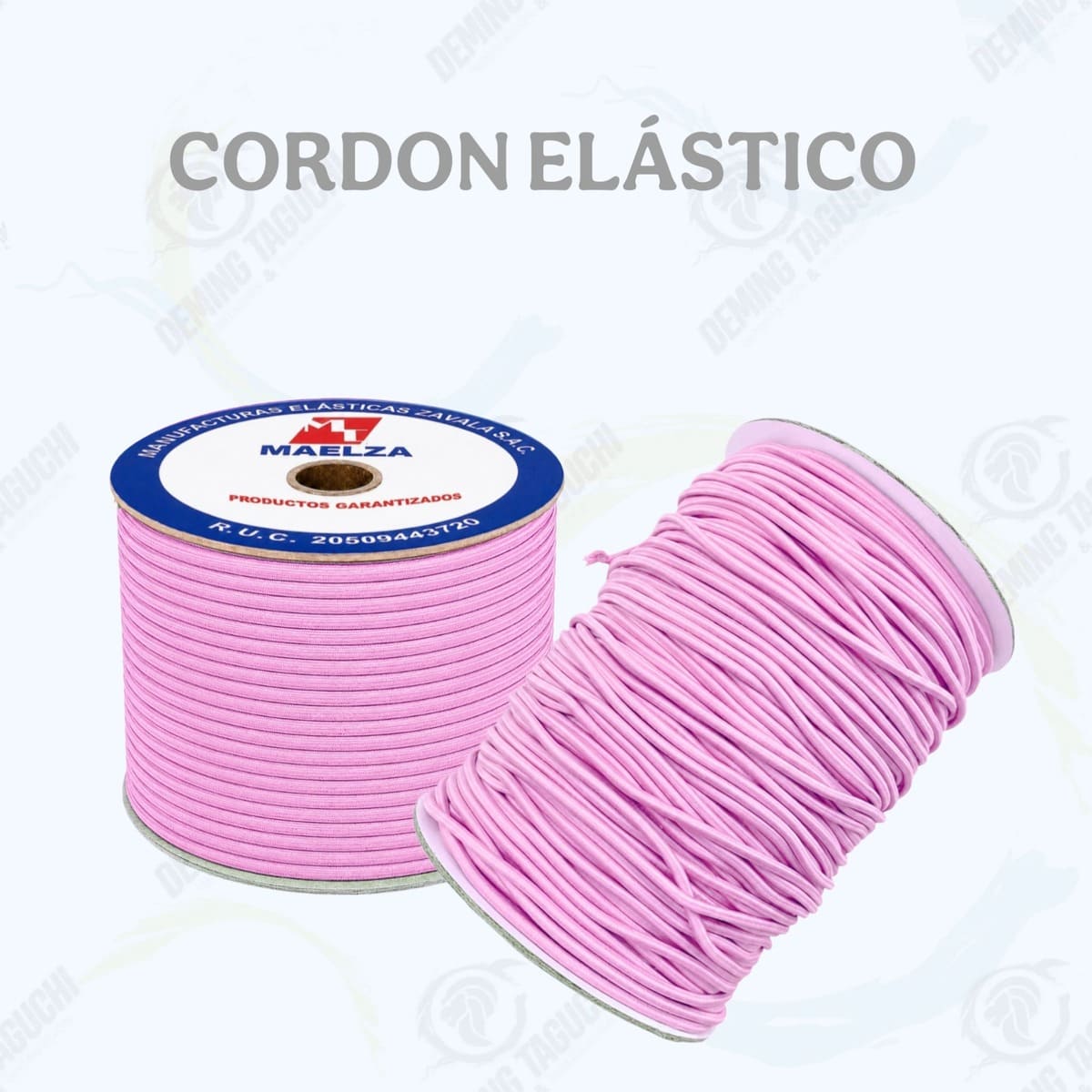 Cordón Elástico Redondo ROSADO 2 mm y 3 mm | Elástico para Pilis, Moñeras, Ropa, Confección, Mochilas, Bolsos, Calzado, Manualidades y Accesorios