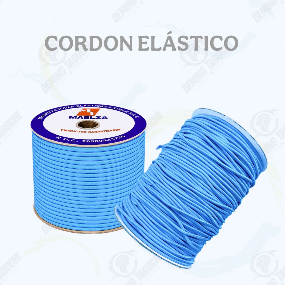 Cordón Elástico Redondo TURQUESA 2 mm y 3 mm | Elástico para Pilis, Moñeras, Ropa, Confección, Mochilas, Bolsos, Calzado, Manualidades y Accesorios