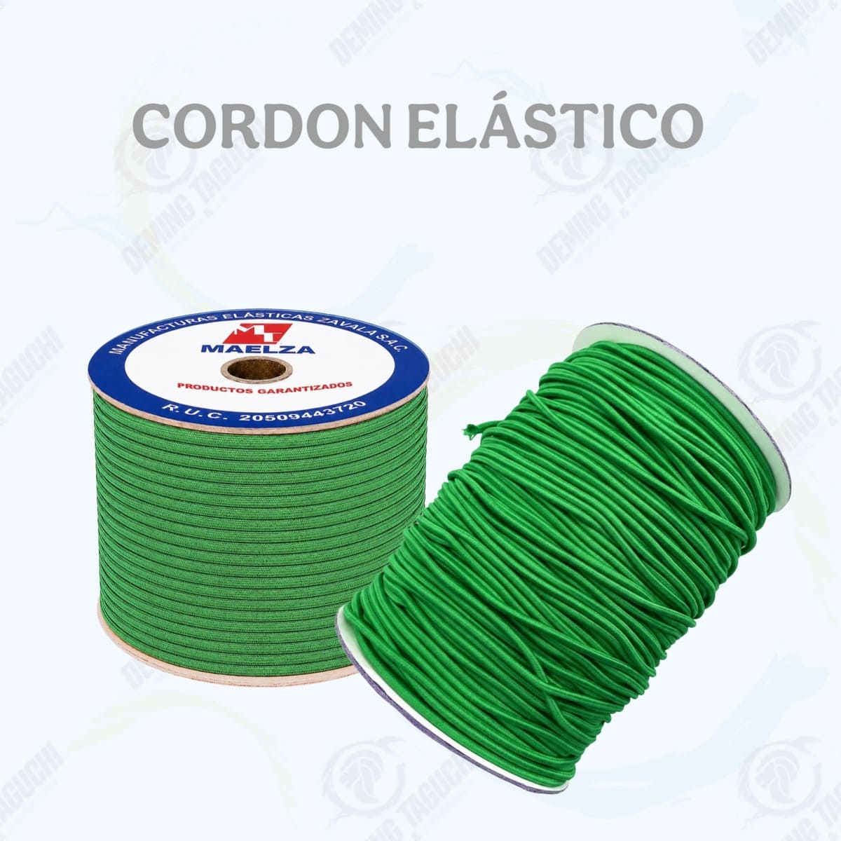 Cordón Elástico Redondo VERDE LORO 2 mm y 3 mm | Elástico para Pilis, Moñeras, Ropa, Confección, Mochilas, Bolsos, Calzado, Manualidades y Accesorios