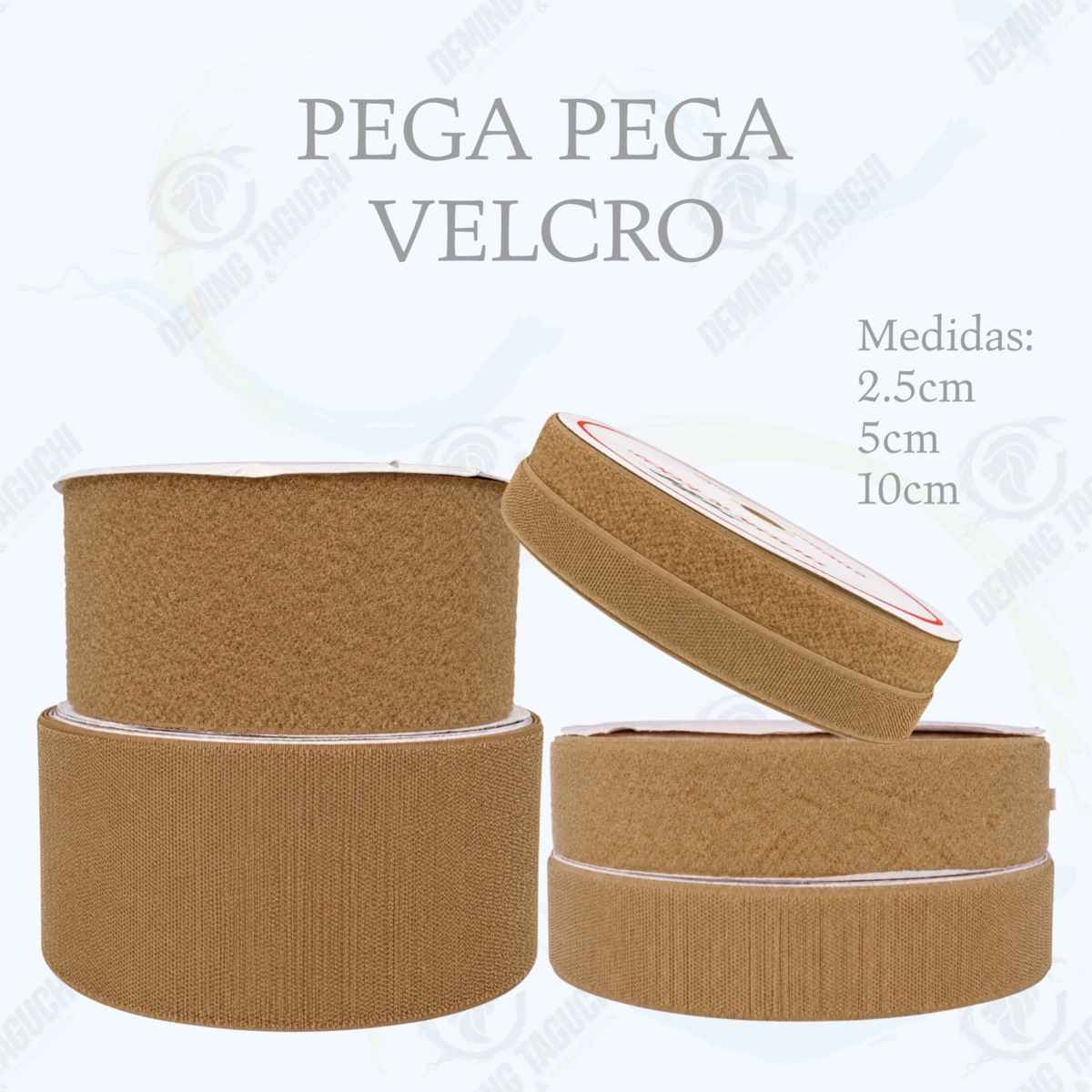 Pega Pega Chino B COYOTE 2.5cm, 5cm, 10cm – Velcro Para Confección Textil, Mochilas, Calzado y Carpas de Motos | Rollos y Cajas