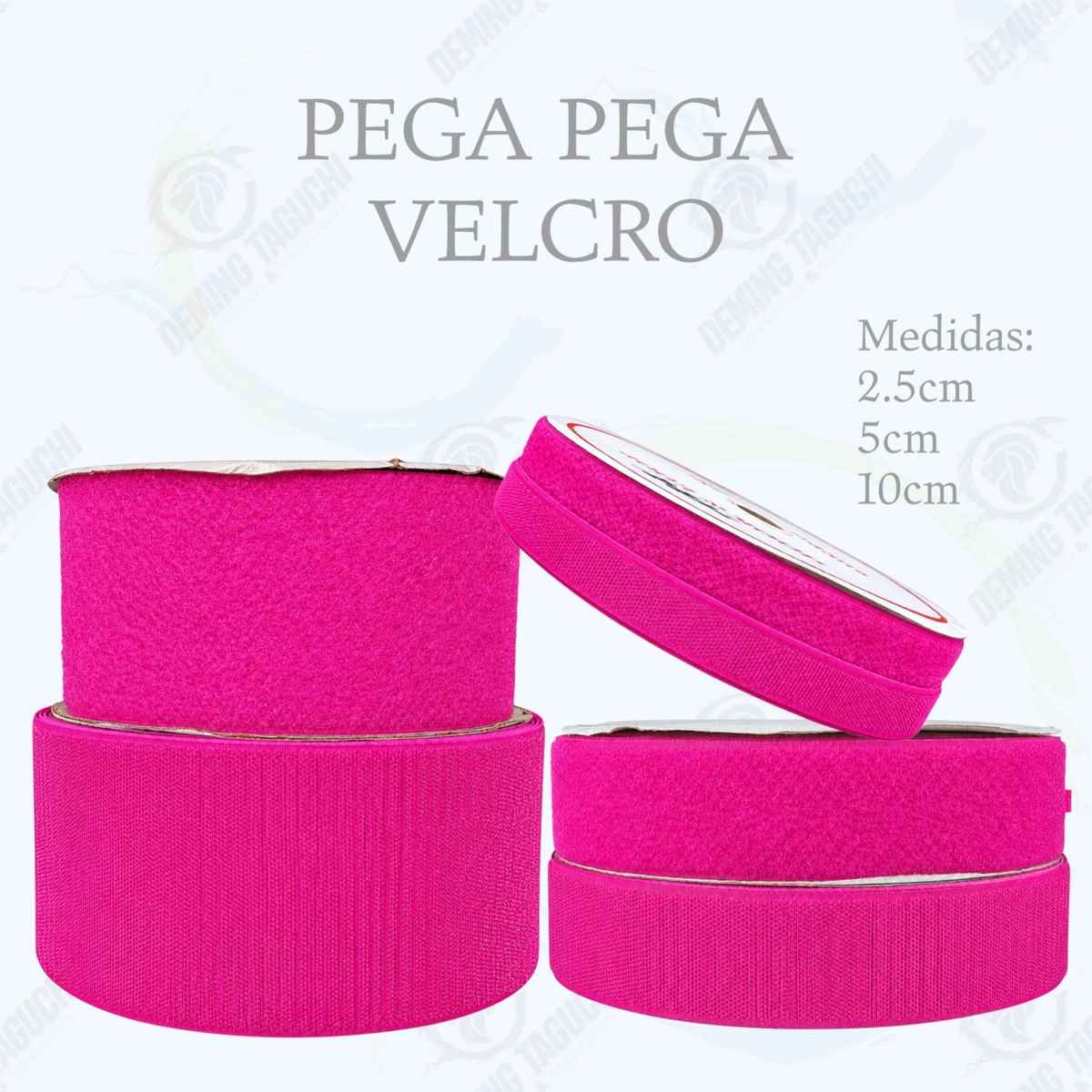 Pega Pega Chino B FUCSIA 2.5cm, 5cm, 10cm – Velcro Para Confección Textil, Mochilas, Calzado y Carpas de Motos | Rollos y Cajas