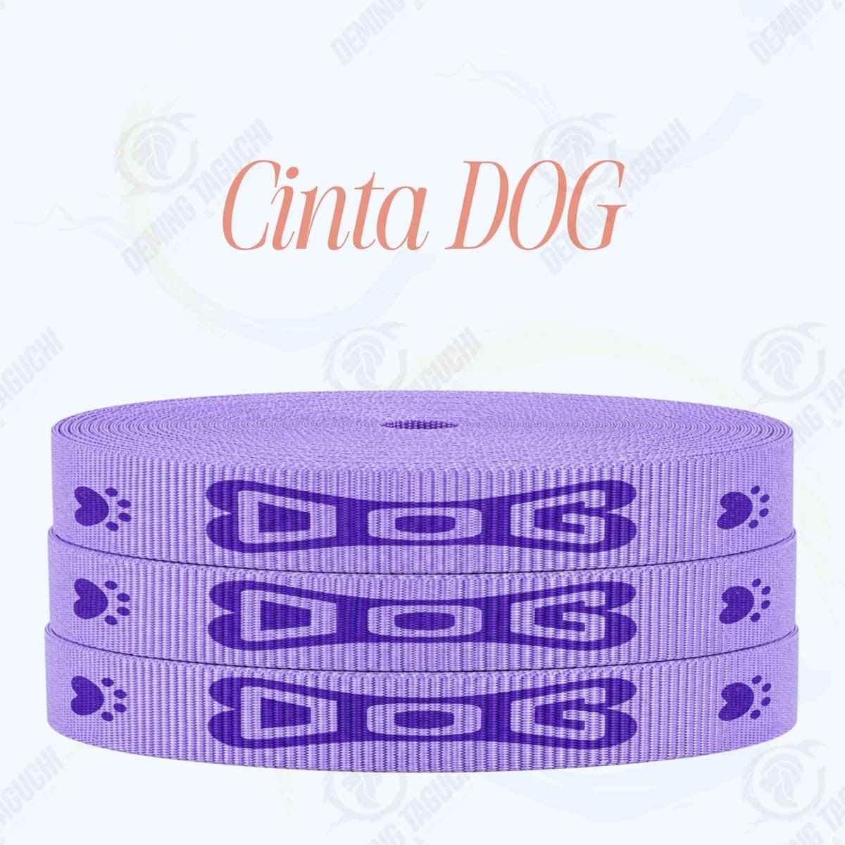 Cinta DOG LILA con morado _ 1.5 cm, 2 cm y 2.5 cm | Ideal para Correas de Mascotas, Pecheras, Arneses, Collares, Accesorios para Perros y mascotas