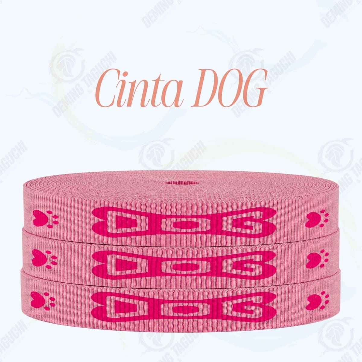 Cinta DOG MELÓN con fucsia _ 1.5 cm, 2 cm y 2.5 cm | Ideal para Correas de Mascotas, Pecheras, Arneses, Collares, Accesorios para Perros y mascotas