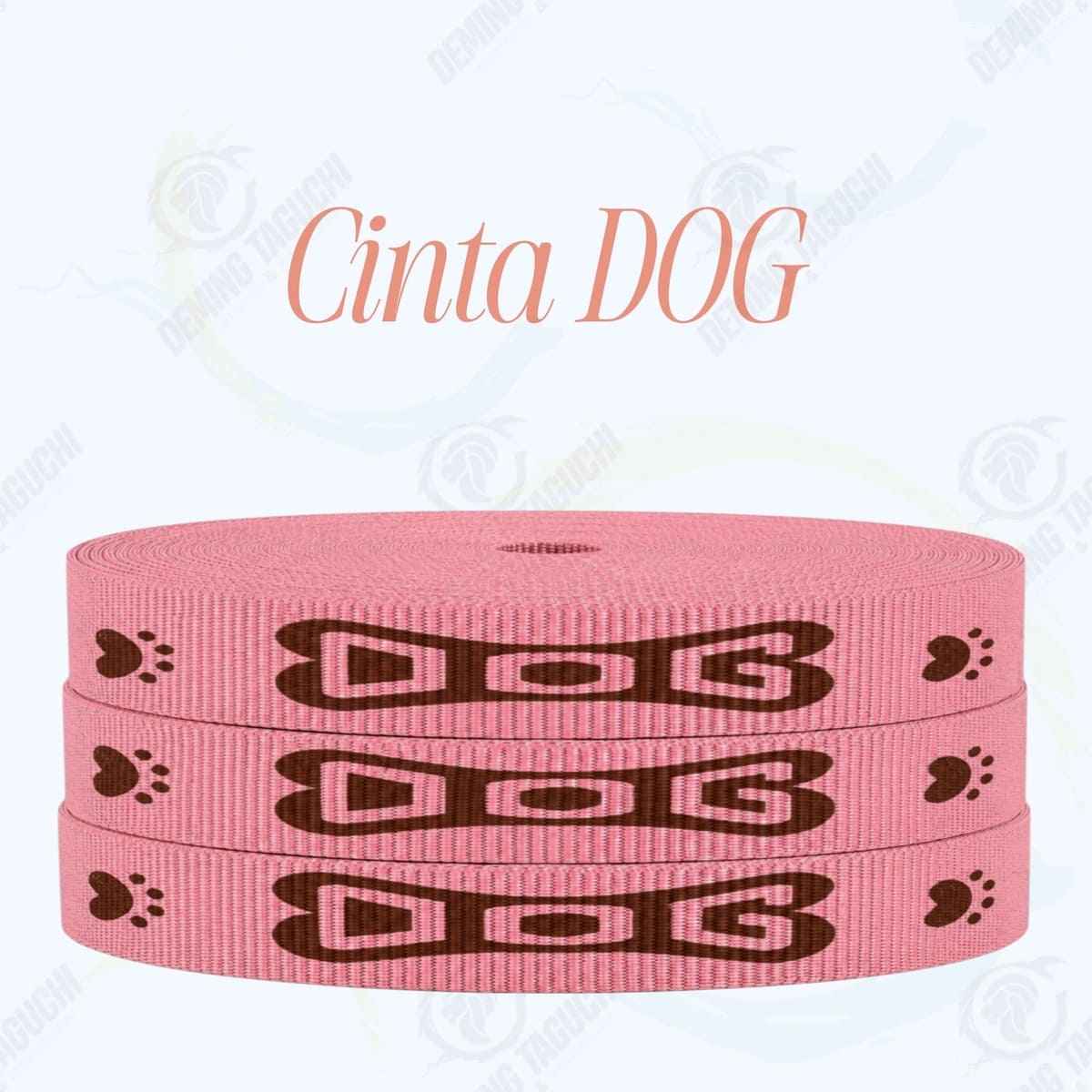 Cinta DOG MELÓN con marrón _ 1.5 cm, 2 cm y 2.5 cm | Ideal para Correas de Mascotas, Pecheras, Arneses, Collares, Accesorios para Perros y mascotas