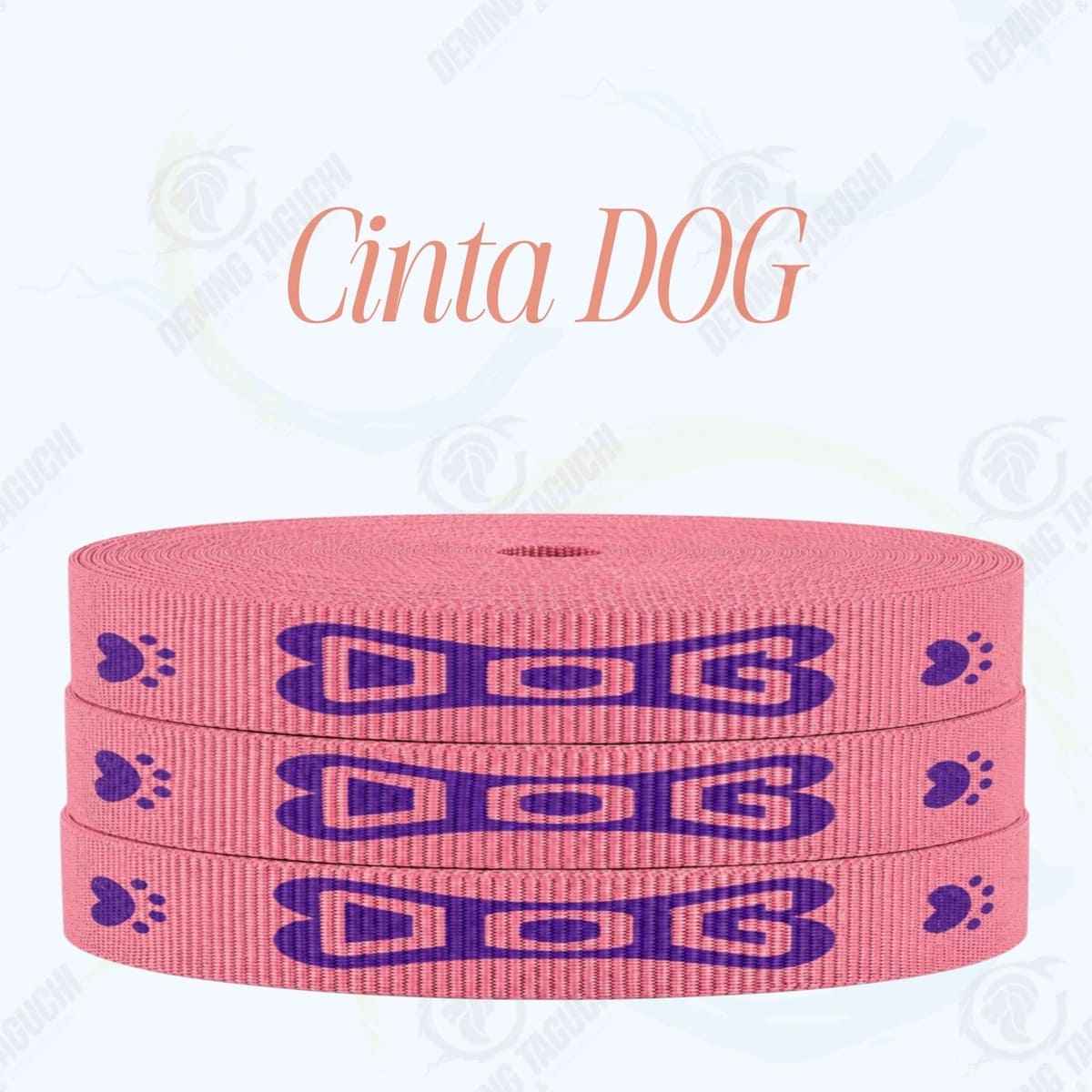 Cinta DOG MELÓN con morado _ 1.5 cm, 2 cm y 2.5 cm | Ideal para Correas de Mascotas, Pecheras, Arneses, Collares, Accesorios para Perros y mascotas