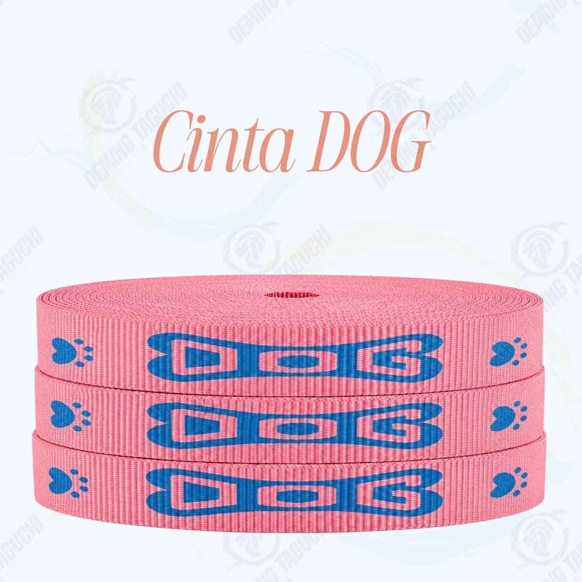 Cinta DOG MELÓN con turquesa _ 1.5 cm, 2 cm y 2.5 cm | Ideal para Correas de Mascotas, Pecheras, Arneses, Collares, Accesorios para Perros y mascotas